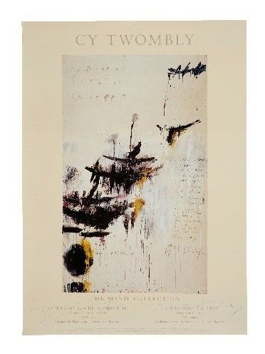 Cy TWOMBLY 1928 - 2011 Ensemble de deux affiches d'exposition signées