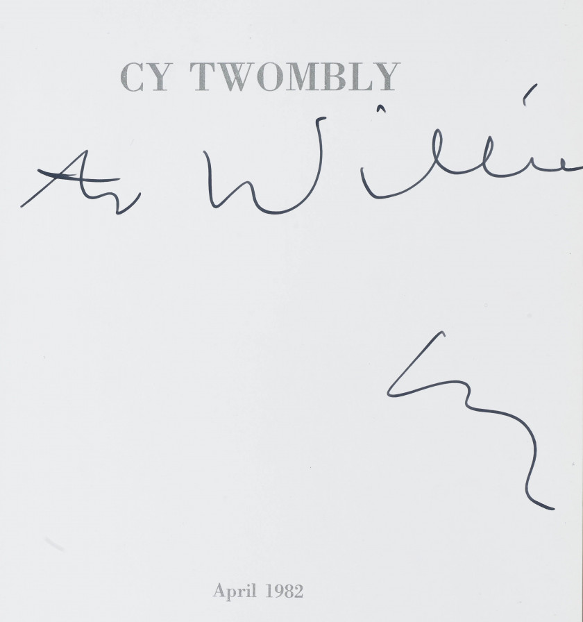 Cy TWOMBLY 1928 - 2011 XI recent works, April 1982