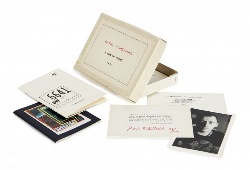 David ROBILLIARD 1952 - 1988 A box of poems[Londres], Birch & Conran fine art, 1987