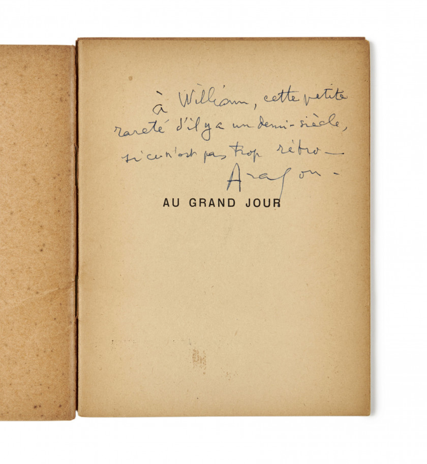 Louis ARAGON 1897 - 1982 Au grand jour