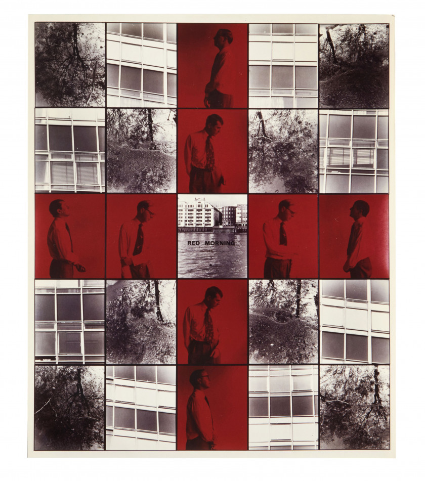 GILBERT & GEORGE Nés en 1942 et 1943 Red Morning : Drowned, Murder, Attack, Bhuna - 1977