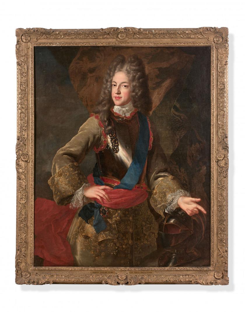 Alexis-Simon BELLE Paris, 1674 - 1734 Portrait du prince Jacques François Edward Stuart Huile sur toile