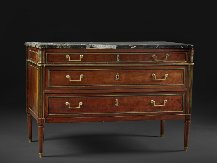 COMMODE D'ÉPOQUE LOUIS XVI