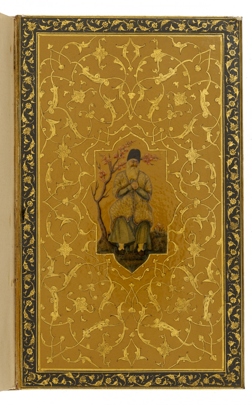 AMIR MAHMUD IBN YAMIN (M. 1368) : QIT'AT  Iran qajar, daté 1314 H/1896-97