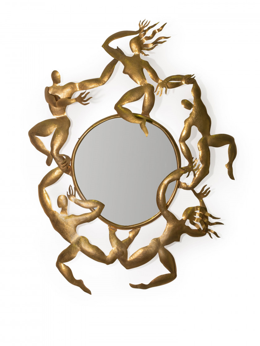 Hervé VAN DER STRAETEN Né en 1965 Miroir « Danseurs » - circa 1990