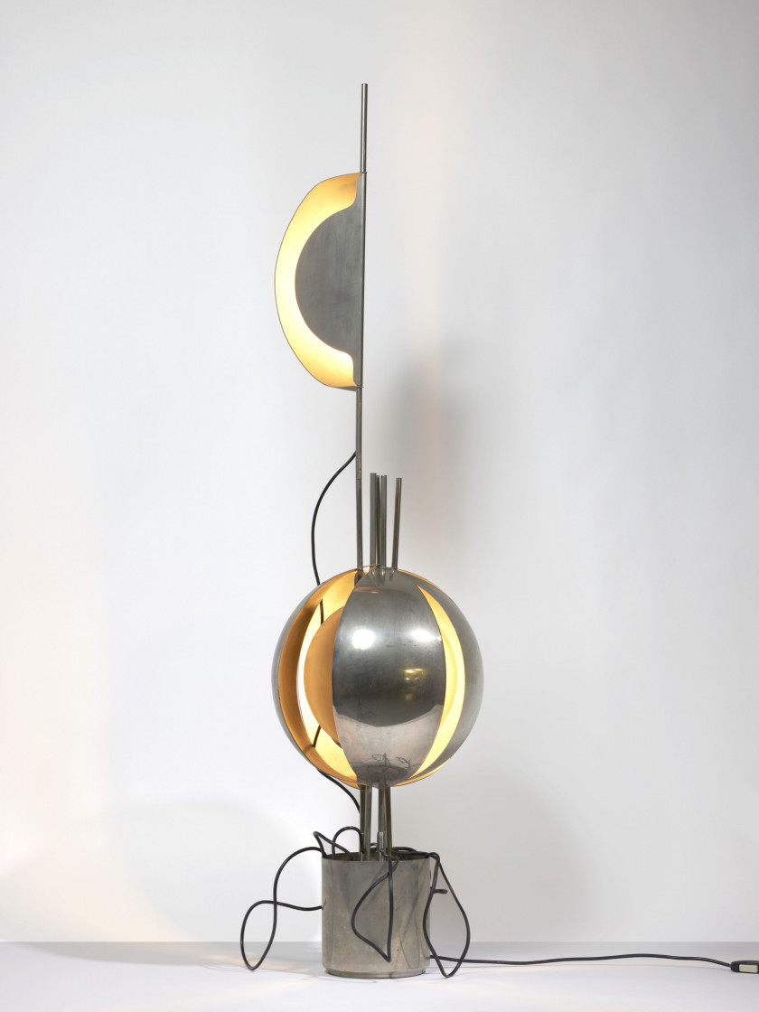 Jean-Pierre VITRAC Né en 1944 Lampe modèle 10479 dite « Fleur » - circa 1970