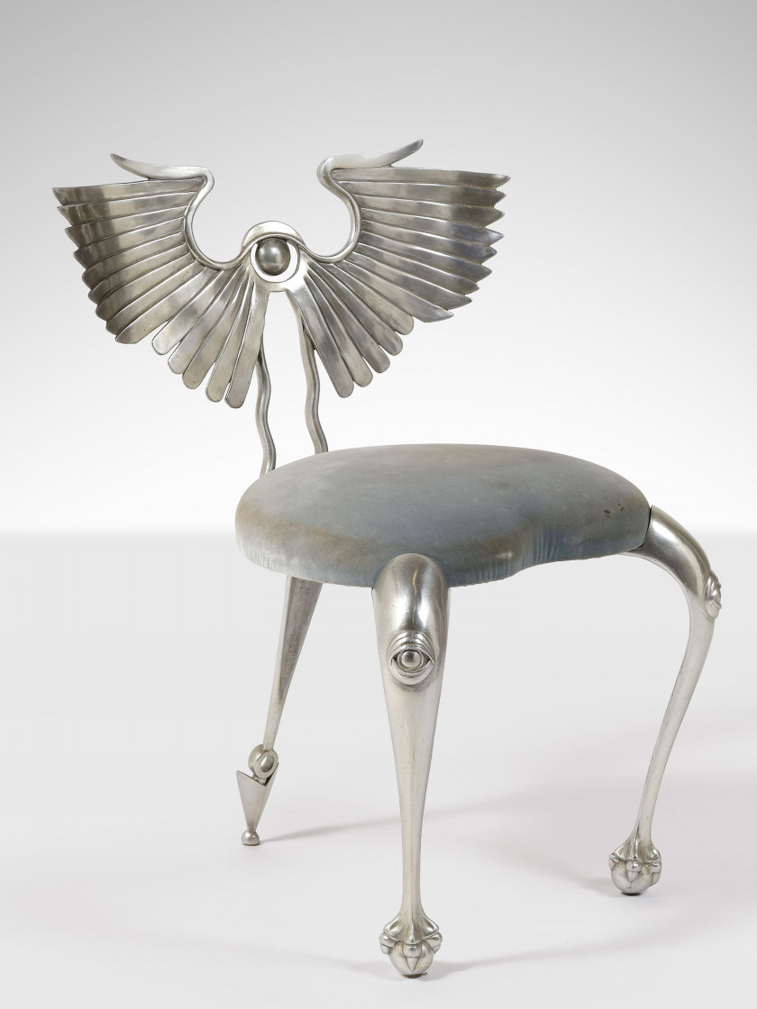 Mark Brazier-Jones Né en 1956 Chaise “Wing Back Chair” - circa 1988