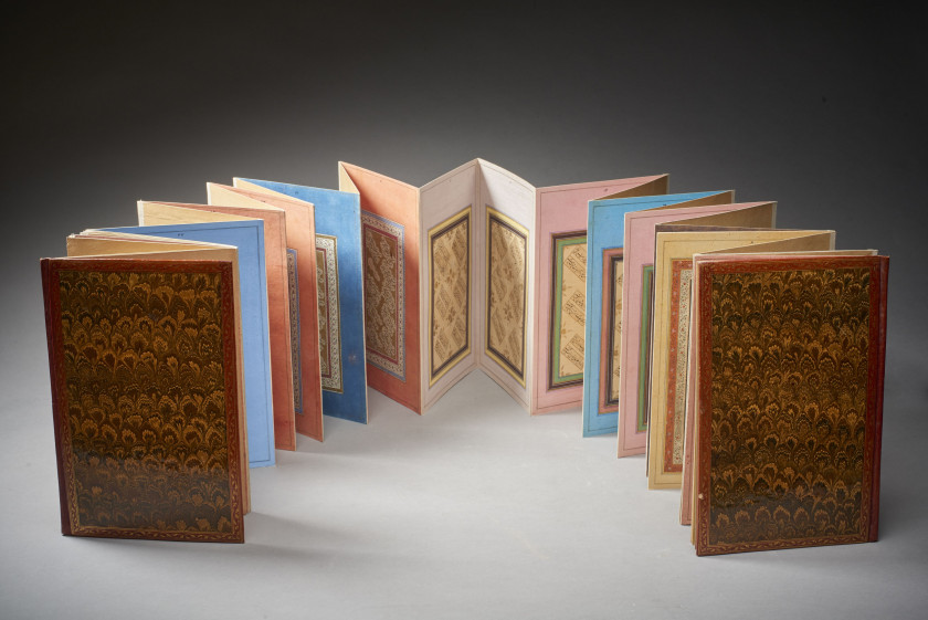 ALBUM (MURAQQA')  Iran safavide et qajar, XVIe-XIXe siècle