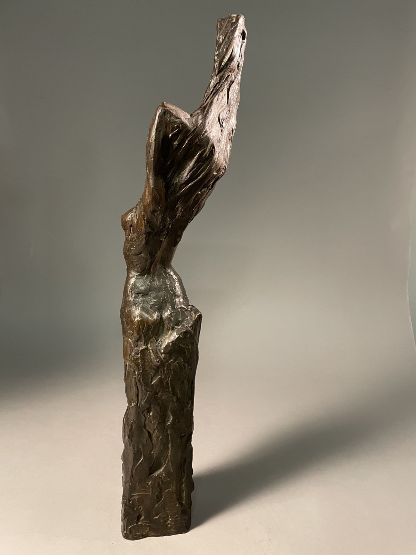 Edouard VEREYCKEN Anvers, 1893 - (?), 1965 Galatée Bronze à patine brun-vert