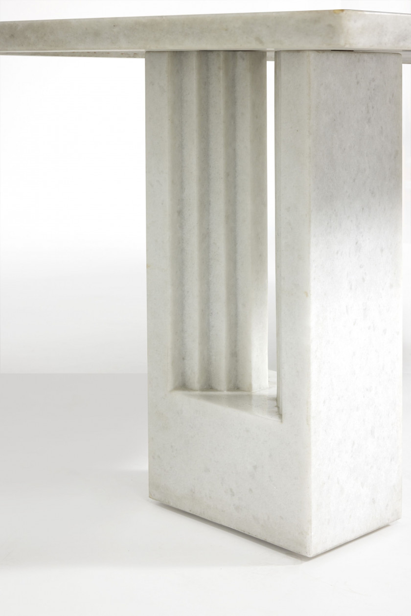Carlo SCARPA & Marcel BREUER 1906-1978 & 1902-1981 Table dite « Delfi » - 1970