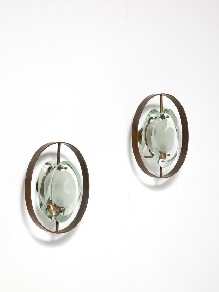 Max INGRAND 1908-1969 Paire d’appliques mod. 2240 - circa 1960