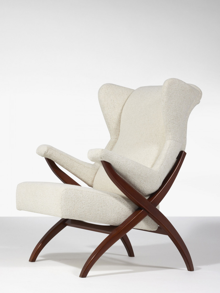 Franco ALBINI 1905 - 1977 Fauteuil mod. « Fiorenza » - 1952