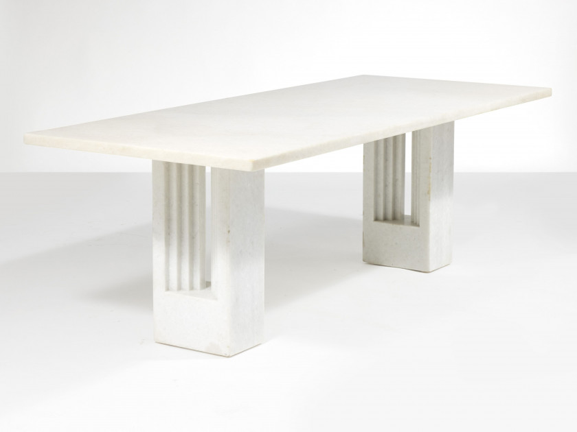 Carlo SCARPA & Marcel BREUER 1906 - 1978 & 1902-1981 Table dite « Delfi » - 1970