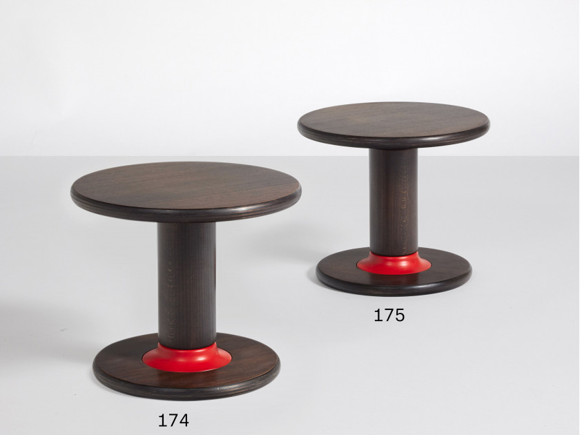 Ettore SOTTSASS 1917-2007 Table d’appoint mod. T44 dite « Rocchetto » - 1964