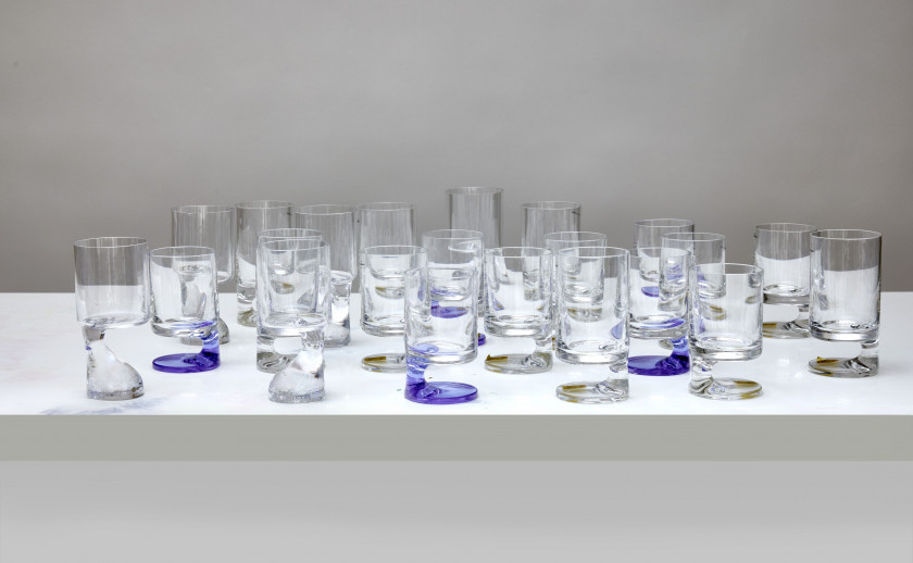 Joe COLOMBO 1930 - 1971 Série de 22 verres mod. « Smoke »
