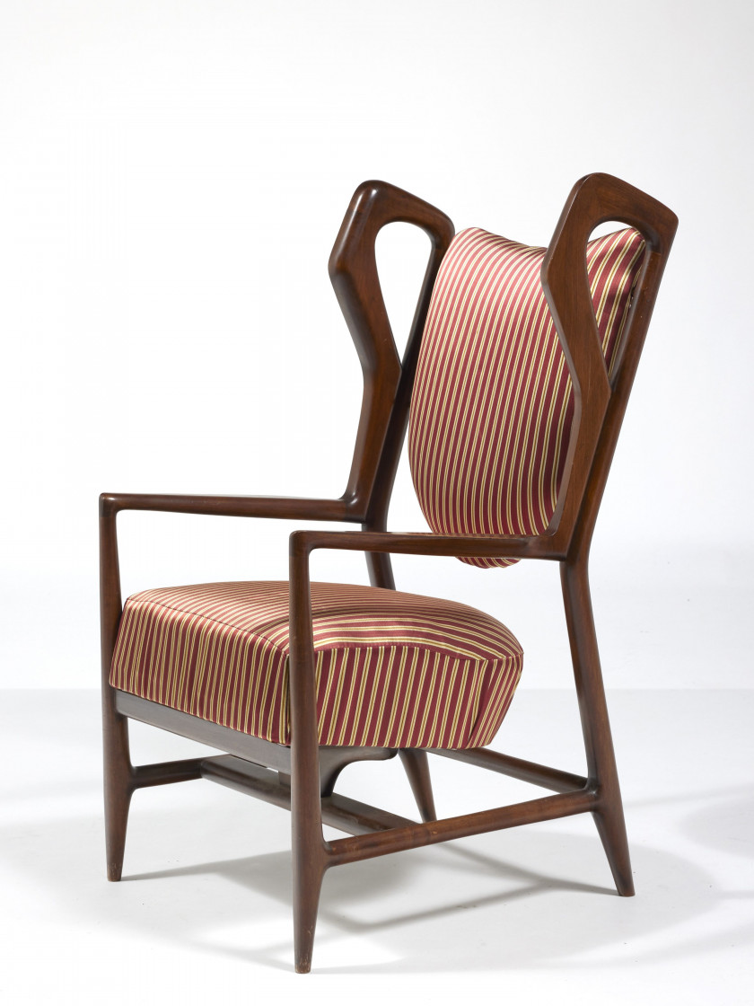Gio PONTI 1891-1979 Paire de fauteuils mod. « Triennale » - 1951