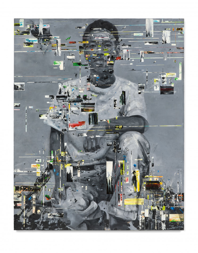 LI Tianbing (né en 1974) Travailleur #5- 2005 Huile sur toile
