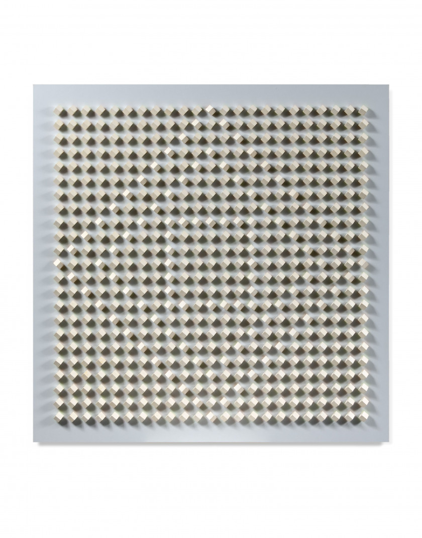 Luis TOMASELLO (1915 - 2014) Atmosphère Chromoplastique N°345 - 1974 Acrylique sur bois