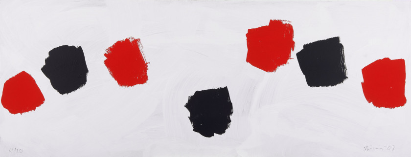 Günther FÖRG 1952 - 2013 Sans titre - 2007 2 sérigraphies en couleurs sur fond blanc au pinceau