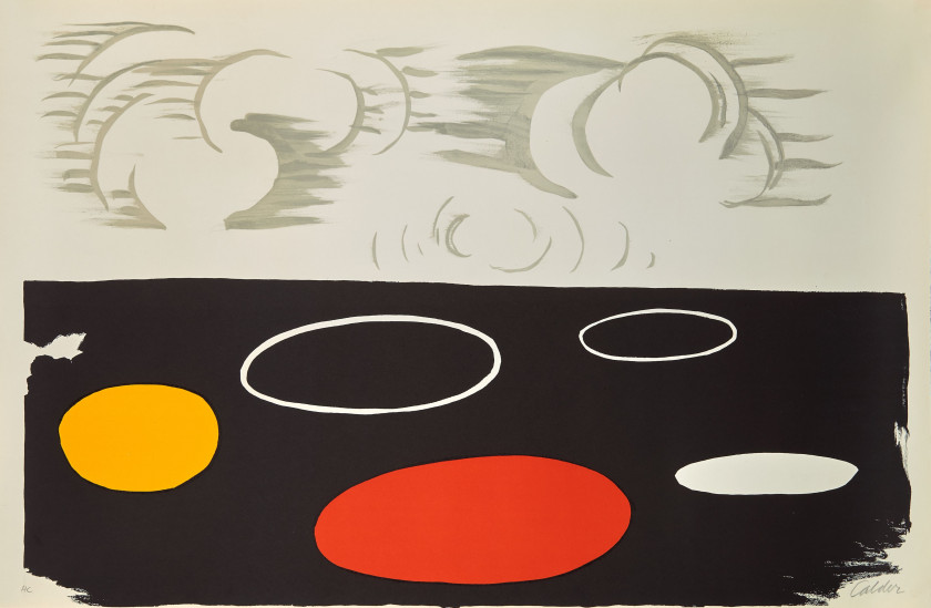 Alexander CALDER 1898 - 1976 Marée basse - 1974 Lithographie en couleurs