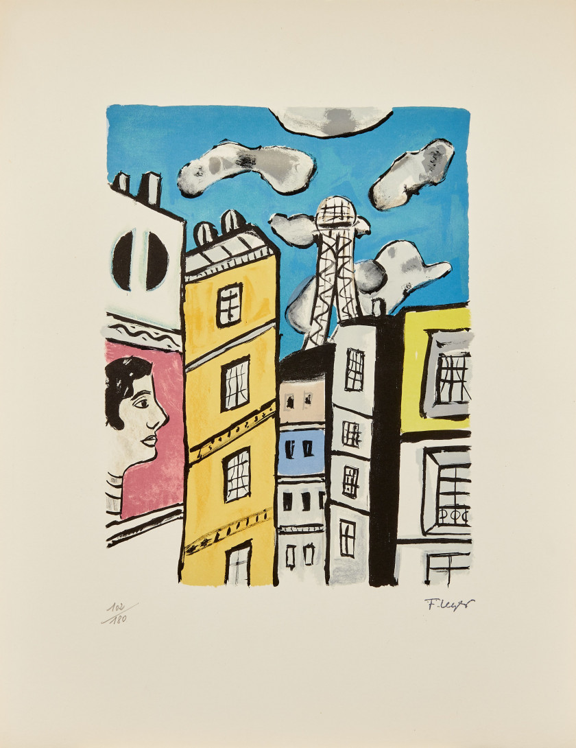 Fernand LEGER (1881 - 1951) La Ville - 1959 Album de 29 lithographies en couleurs