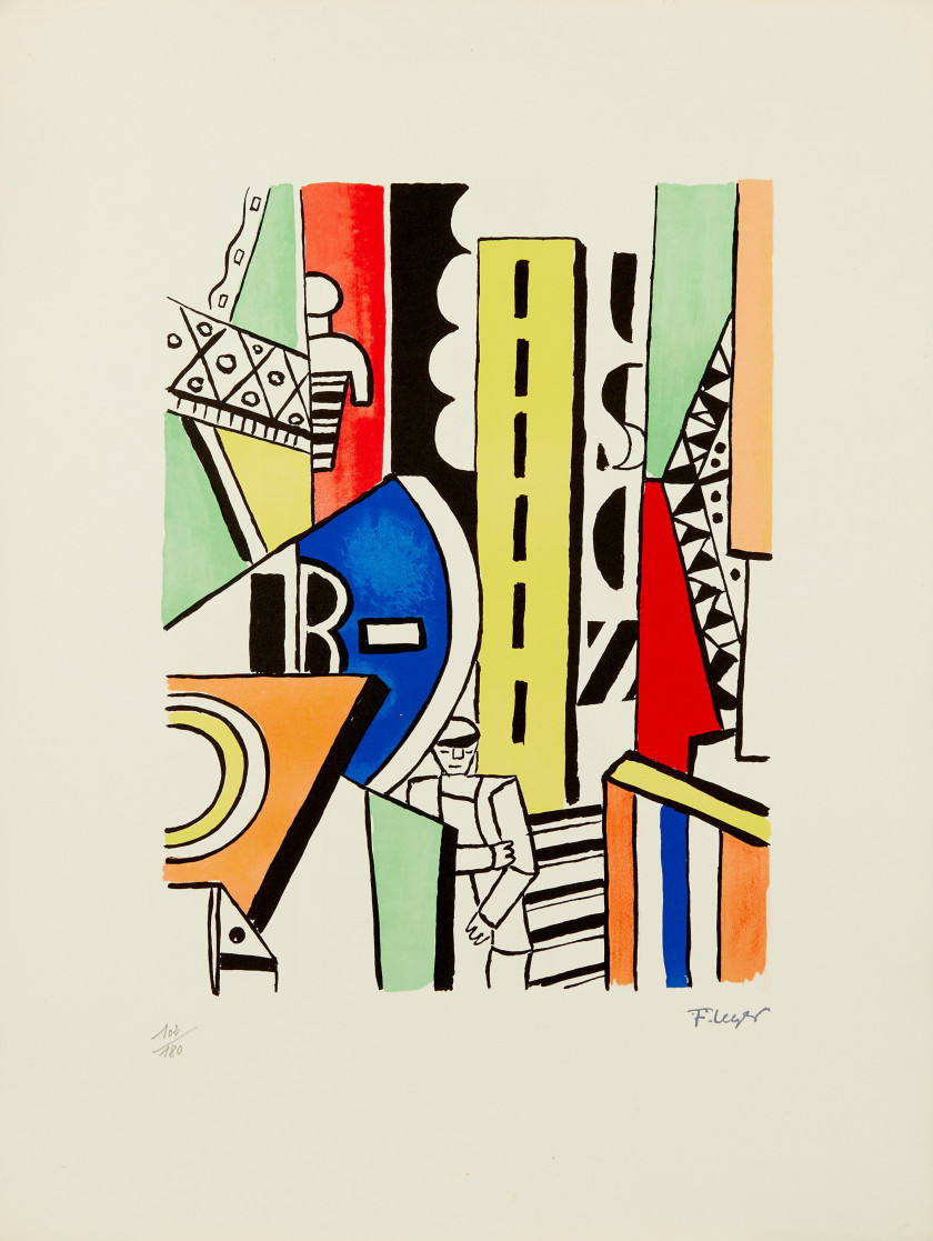 Fernand LEGER (1881 - 1951) La Ville - 1959 Album de 29 lithographies en couleurs