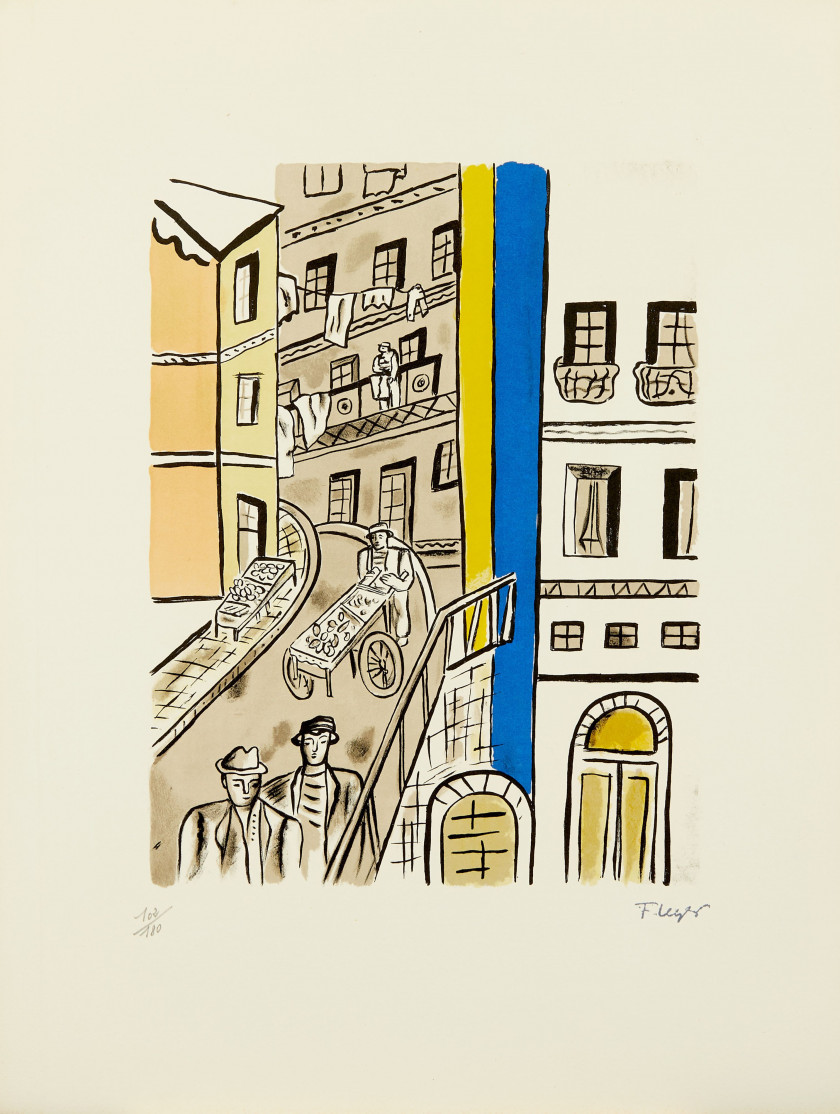 Fernand LEGER (1881 - 1951) La Ville - 1959 Album de 29 lithographies en couleurs