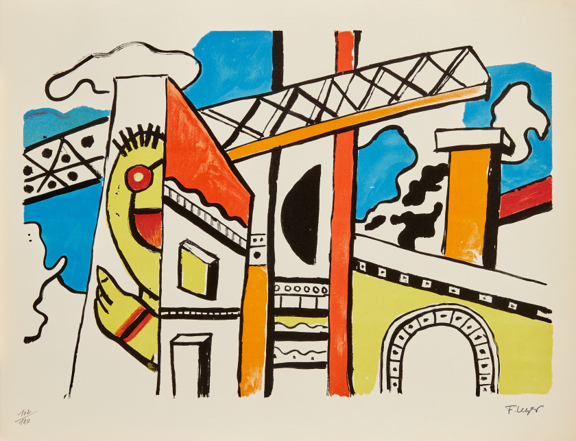Fernand LEGER (1881 - 1951) La Ville - 1959 Album de 29 lithographies en couleurs