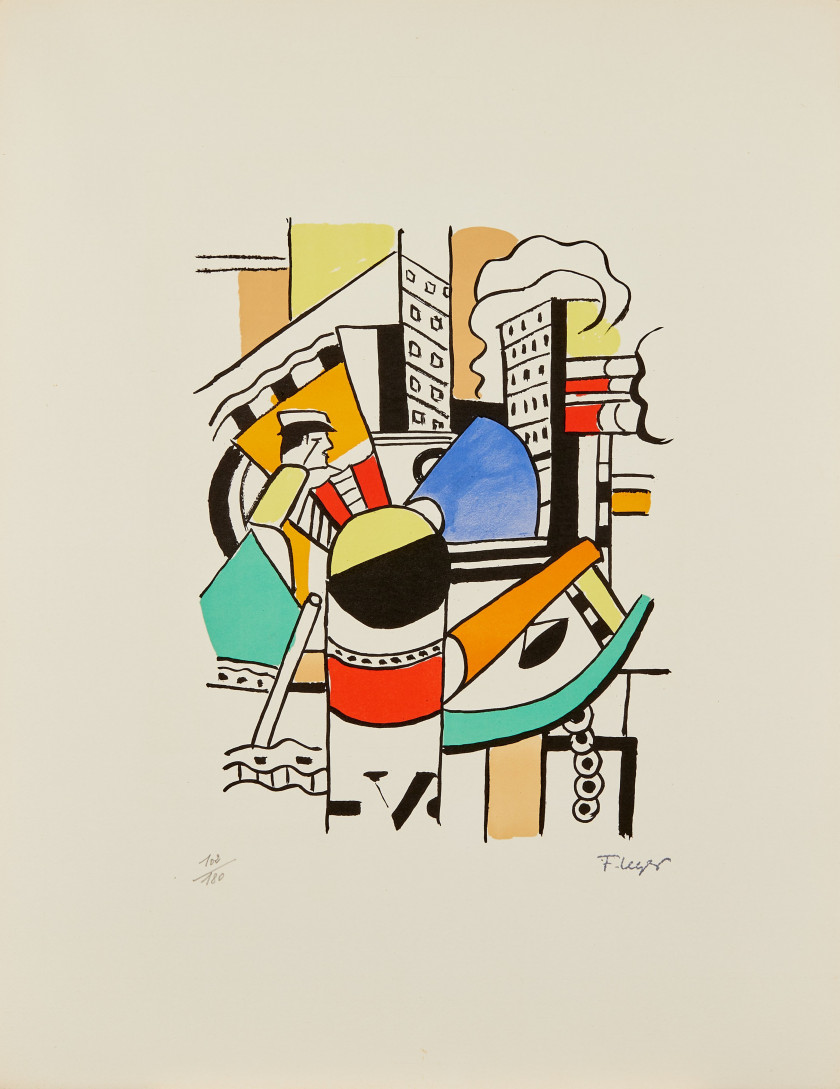 Fernand LEGER (1881 - 1951) La Ville - 1959 Album de 29 lithographies en couleurs