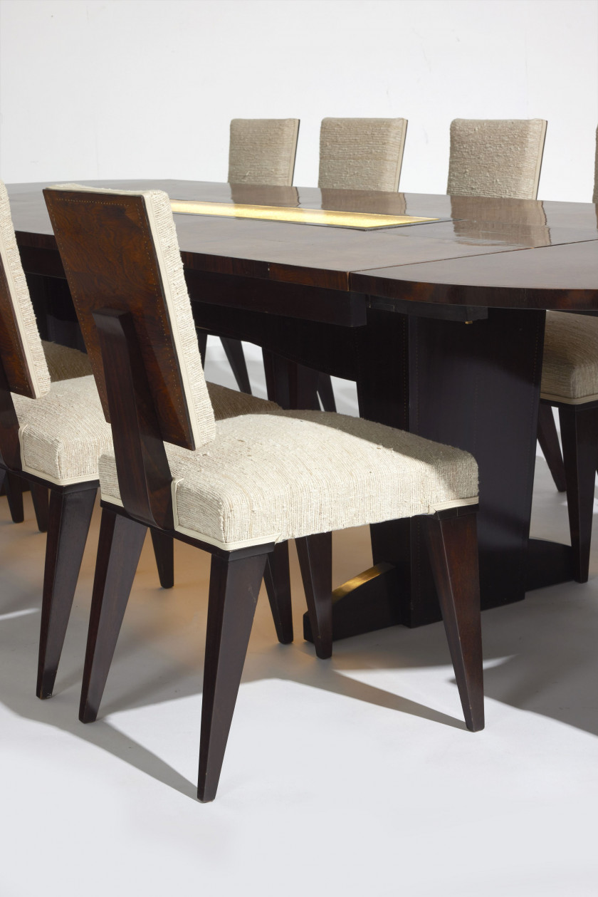 André SORNAY 1902 - 2000 Mobilier de salle à manger - circa 1930