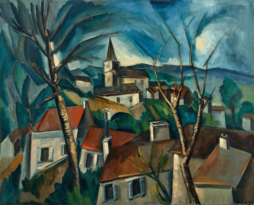 Maurice de VLAMINCK 1876-1958 Bougival -1914 Huile sur toile