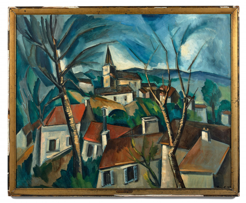 Maurice de VLAMINCK 1876-1958 Bougival -1914 Huile sur toile