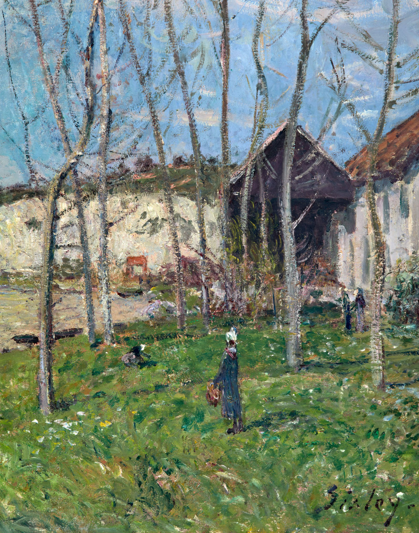 Alfred SISLEY 1839-1899 Printemps au bord du Loing - circa 1881 Huile sur toile