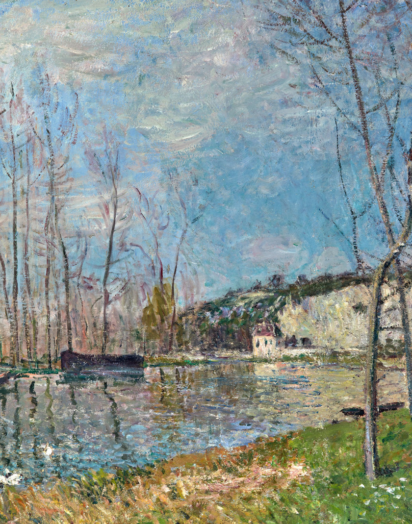 Alfred SISLEY 1839-1899 Printemps au bord du Loing - circa 1881 Huile sur toile