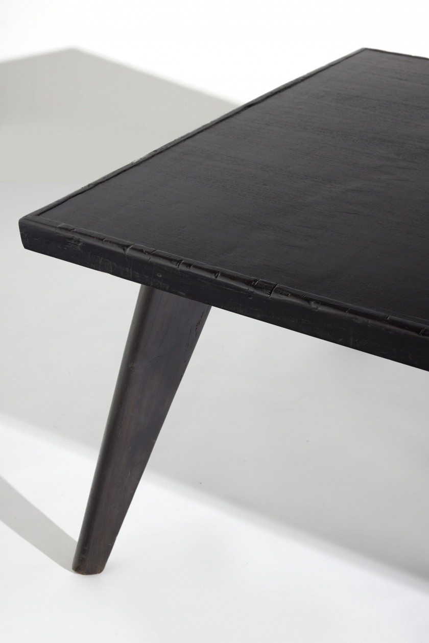 Pierre JEANNERET 1896-1967 Table à manger, dite « Dining Table » - circa 1960-1961