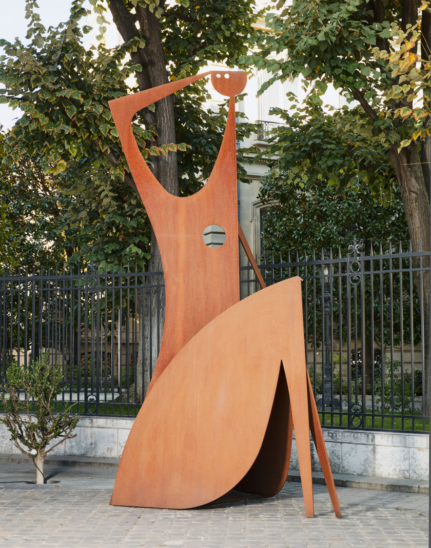 Philippe HIQUILY (1925 - 2013) L'épicurienne - 2011 Acier, patine rouille