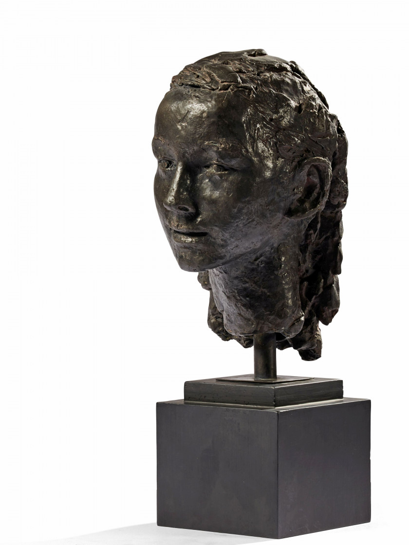 Germaine RICHIER 1902 - 1959 Buste de Françoise Cachin - 1950 Bronze à patine brune