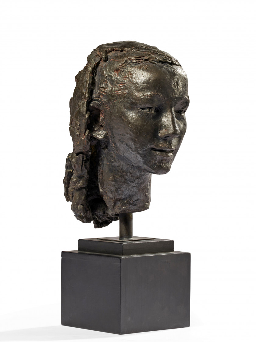 Germaine RICHIER 1902 - 1959 Buste de Françoise Cachin - 1950 Bronze à patine brune