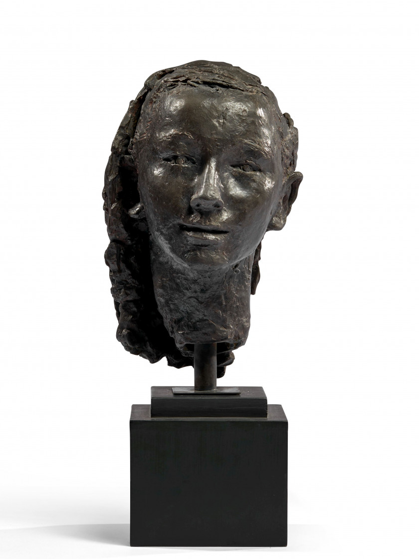 Germaine RICHIER 1902 - 1959 Buste de Françoise Cachin - 1950 Bronze à patine brune