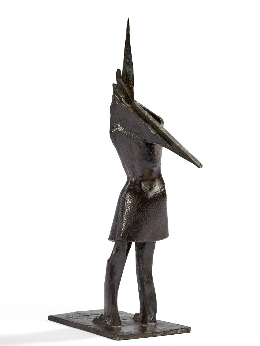 Germaine RICHIER 1902- 1959 Guerrier n°4 - 1953 Bronze à patine brune