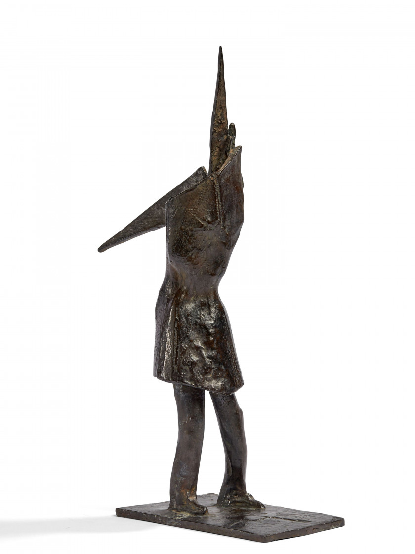 Germaine RICHIER 1902- 1959 Guerrier n°4 - 1953 Bronze à patine brune