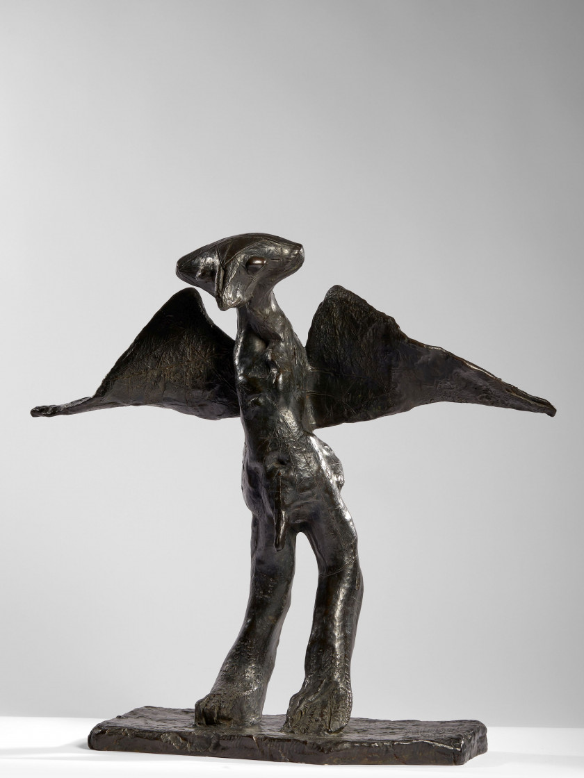 Germaine RICHIER 1902- 1959 L'Homme de la nuit, grand - 1954 Bronze à patine noire