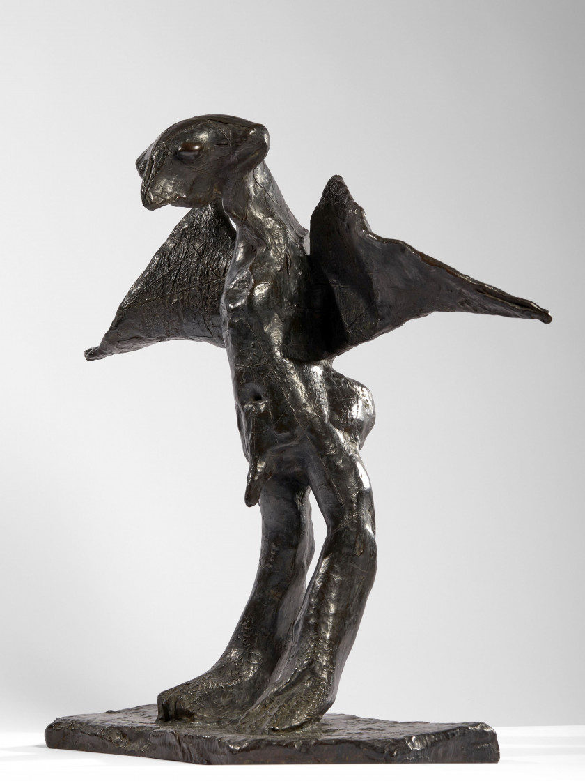 Germaine RICHIER 1902- 1959 L'Homme de la nuit, grand - 1954 Bronze à patine noire