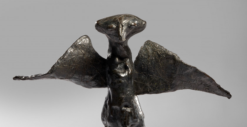 Germaine RICHIER 1902- 1959 L'Homme de la nuit, grand - 1954 Bronze à patine noire