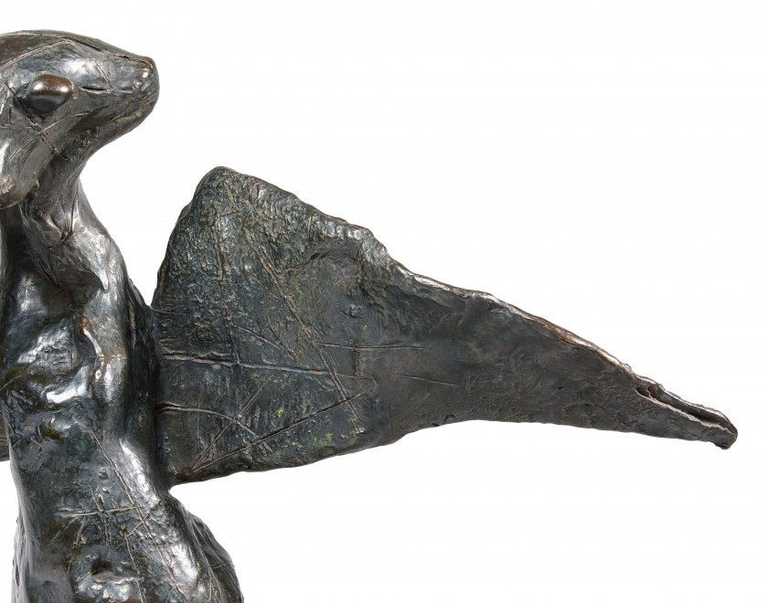 Germaine RICHIER 1902- 1959 L'Homme de la nuit, grand - 1954 Bronze à patine noire