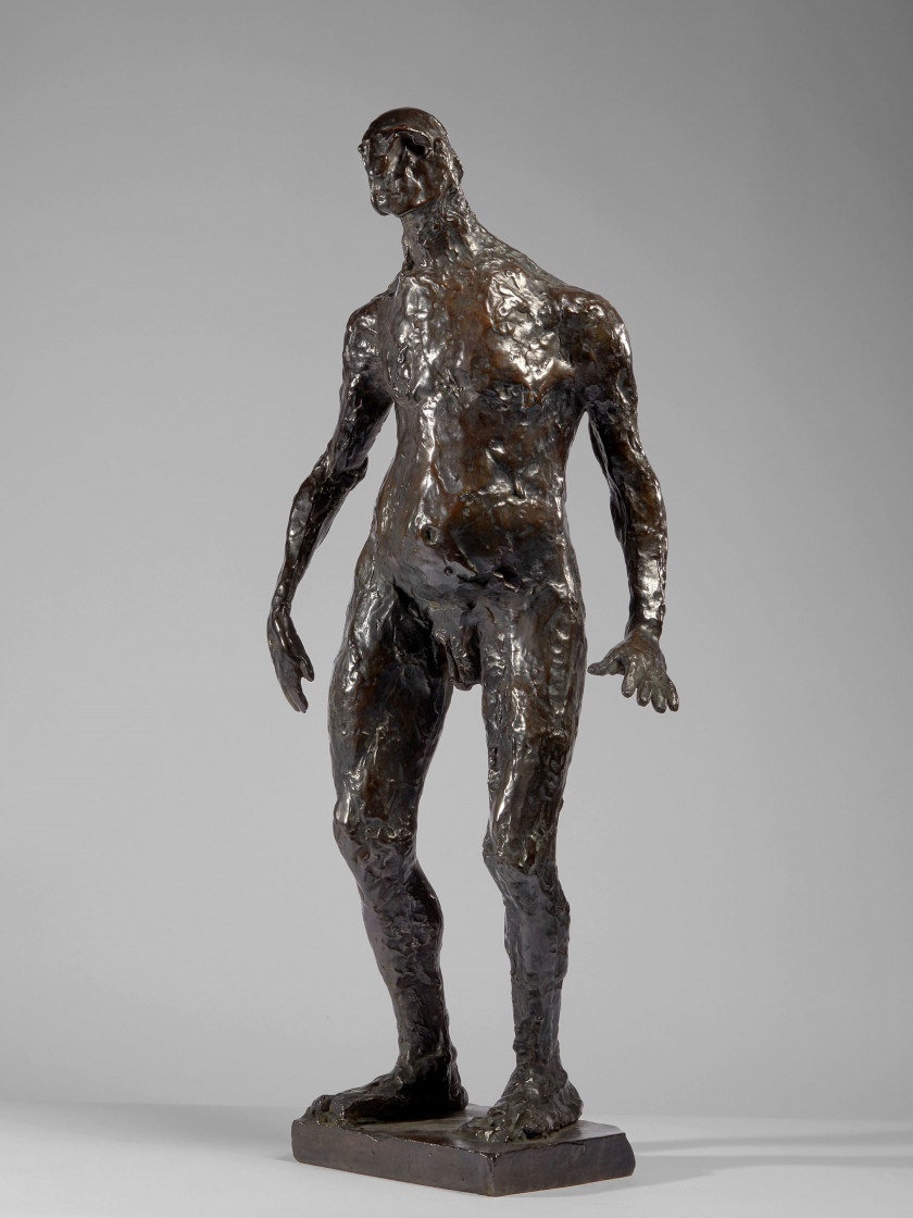 Germaine RICHIER 1902- 1959 L'Homme qui marche - 1945 Bronze à patine brune