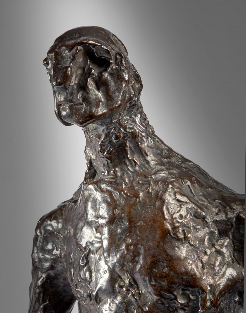 Germaine RICHIER 1902- 1959 L'Homme qui marche - 1945 Bronze à patine brune