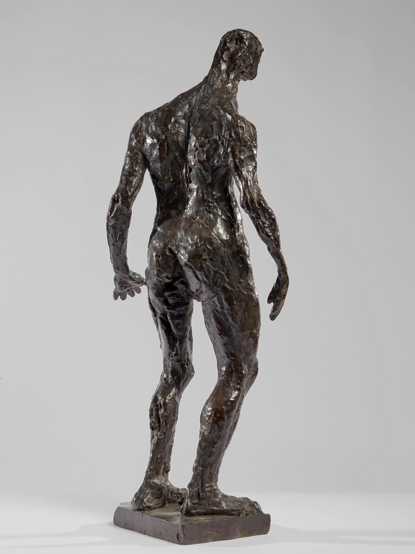 Germaine RICHIER 1902- 1959 L'Homme qui marche - 1945 Bronze à patine brune