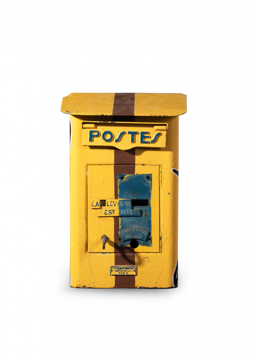 PSYCHOSE (Français - Né en 1969) Sans titre - 2013 Acrylique et marqueur sur boite aux lettres en métal