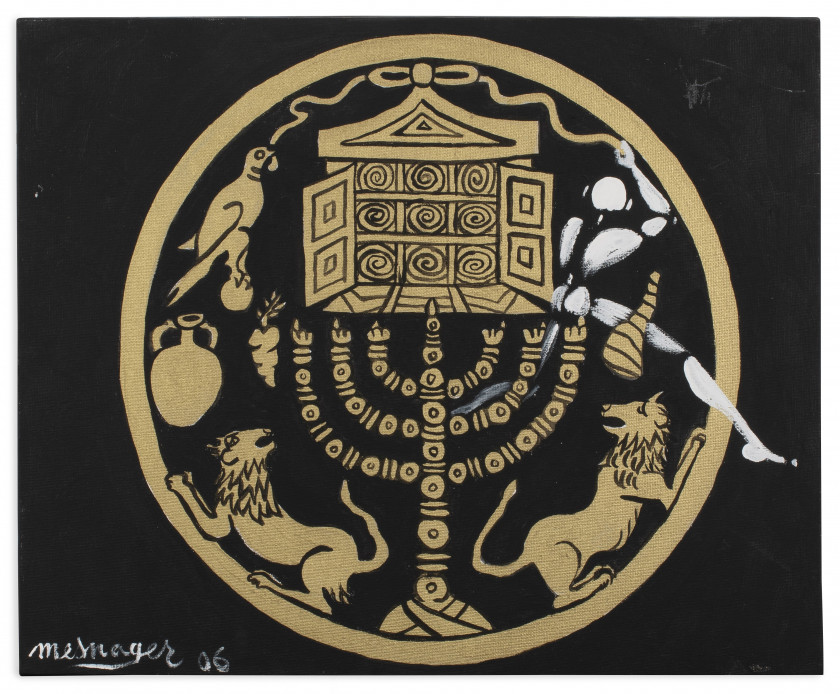 Jérôme MESNAGER (Français - Né en 1961) Sans titre - 2006 Acrylique sur deux toiles